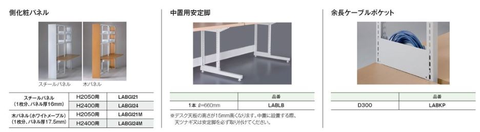 自立棚,デスクラック,LAB,LABD,オプション