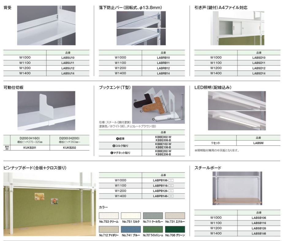 自立棚,デスクラック,LAB,LABD,オプション
